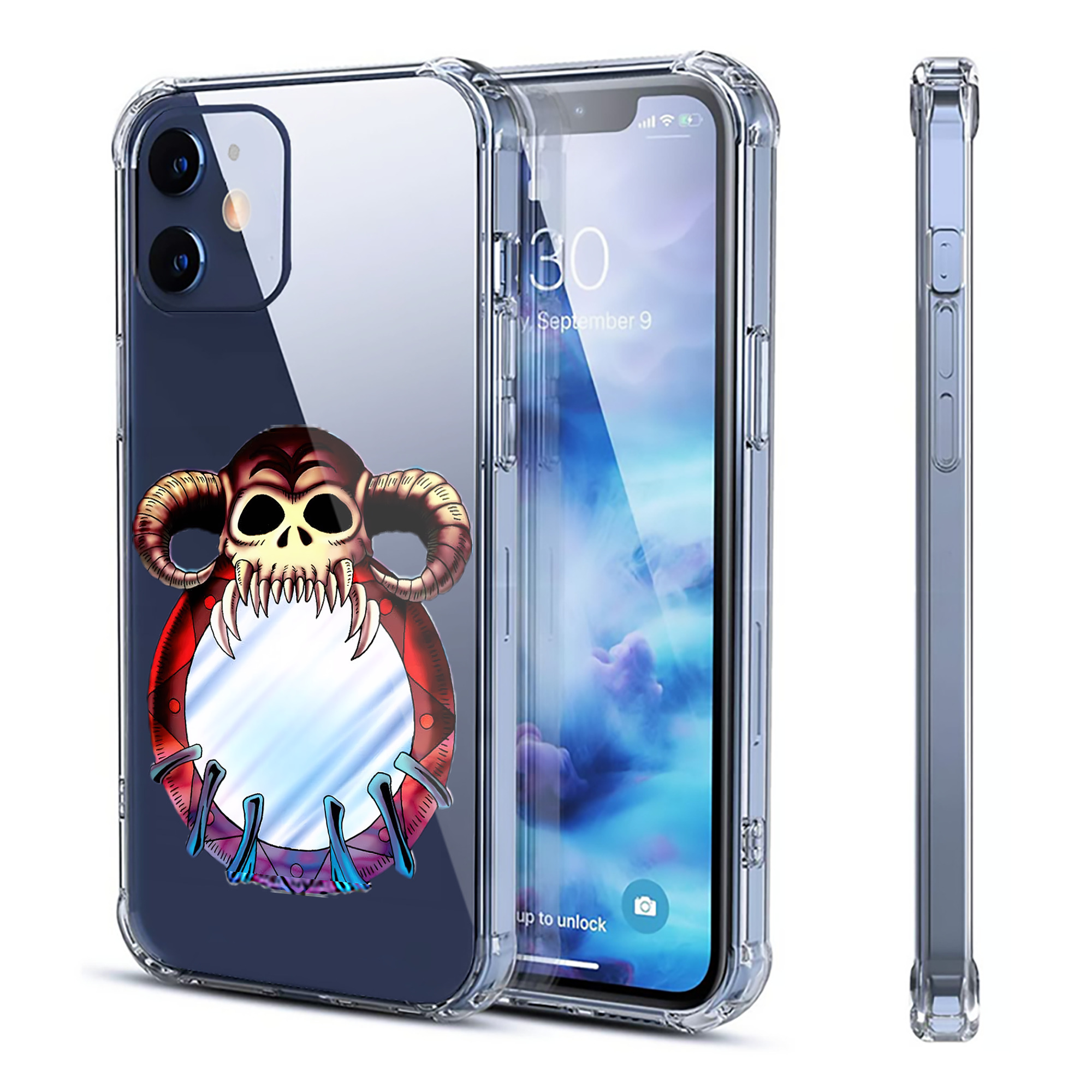 （画像用） 遊☆戯☆王 Yu-Gi-Oh! 【iPhone 12シリーズ対応】透明スマホケース（クリアソフトケース）